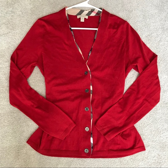 red burberry sweater